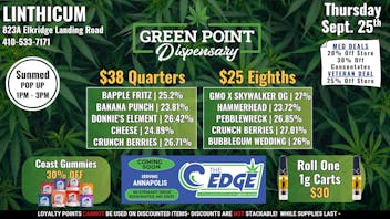 Green Point Wellness - Linthicum BWI - Thursday 9/25 Deals!