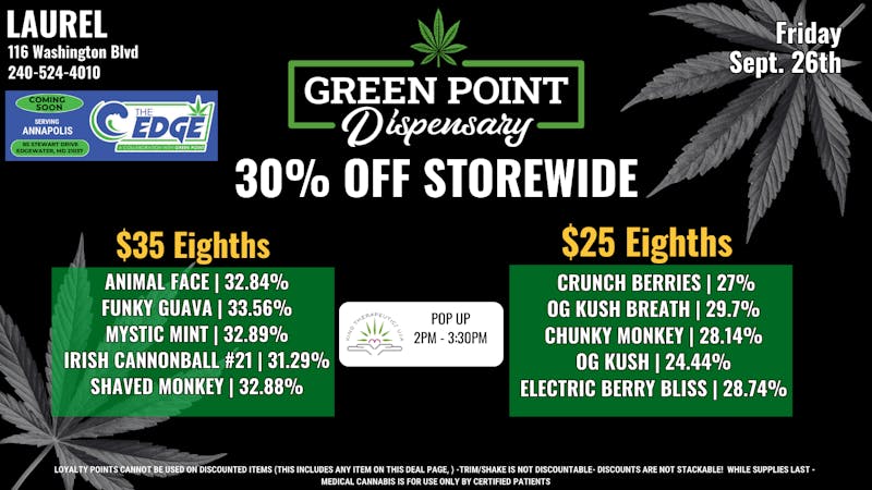 Green Point Wellness - Laurel Happy Friday GP Laurel!!!!
