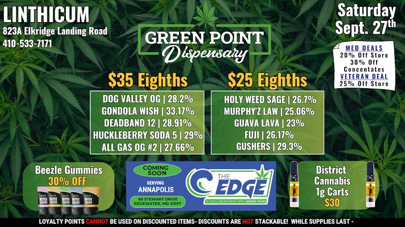 Green Point Wellness - Linthicum Saturday Sales!