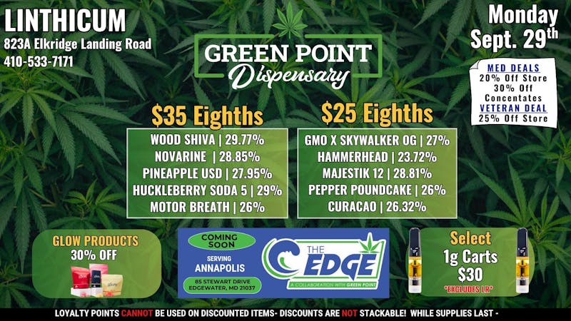Green Point Wellness - Linthicum Monday Deals at Linthicum!