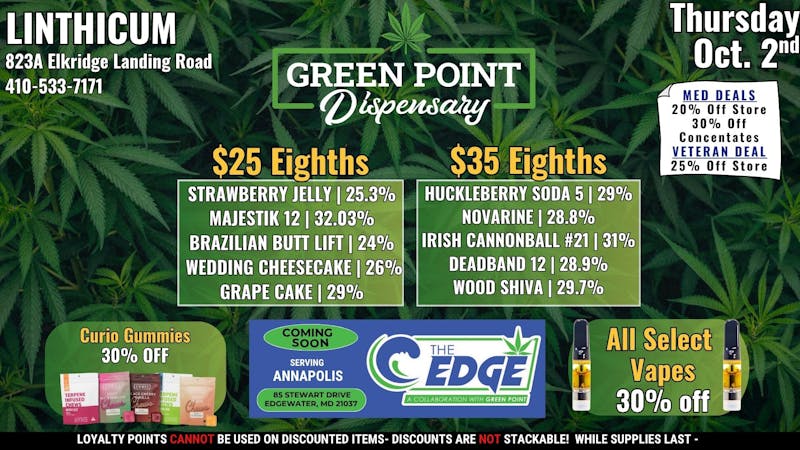 Green Point Wellness - Linthicum BWI - THURSDAY DEALS!