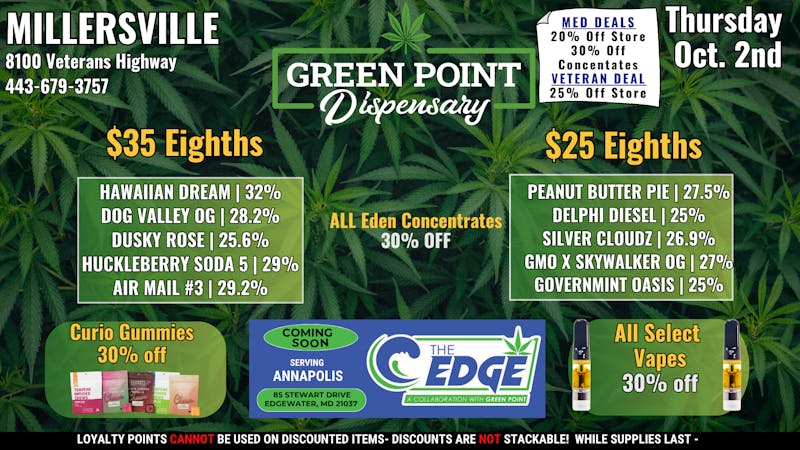 Green Point Wellness - Millersville Happy Token Thursday !!!!!!