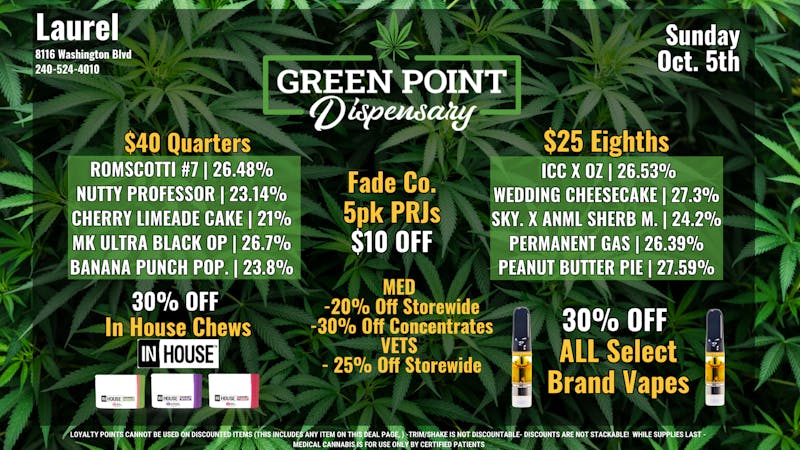 Green Point Wellness - Laurel Radical deals to kick off your week!