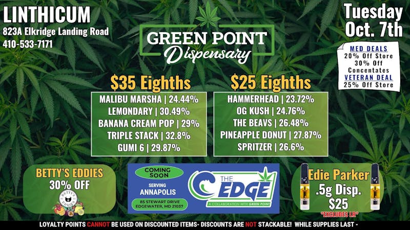 Green Point Wellness - Linthicum BWI - Tuesday Deals!
