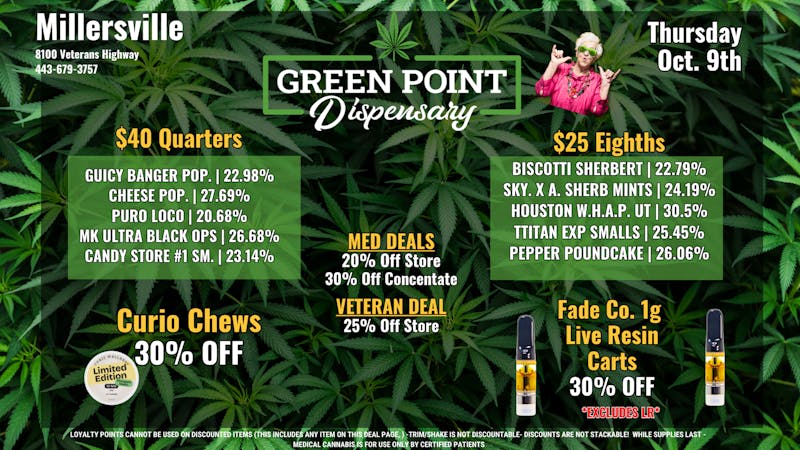 Green Point Wellness - Millersville Happy Token Thursday !!!!!!