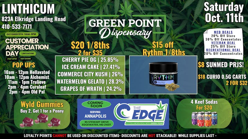 Green Point Wellness - Linthicum Customer Appreciation Saturday!