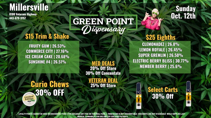 Green Point Wellness - Millersville Happy Sunday MV