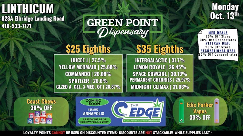Green Point Wellness - Linthicum Linthicum Specials 10/13
