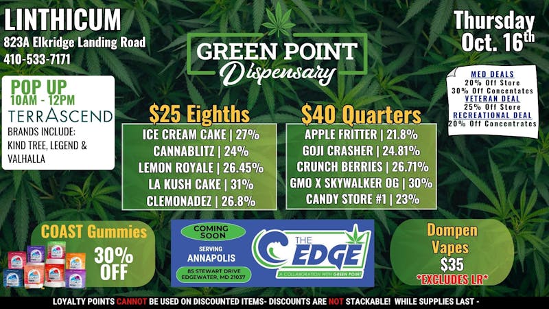 Green Point Wellness - Linthicum BWI - THURSDAY DEALS!