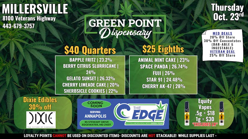 Green Point Wellness - Millersville Thursday Thursday