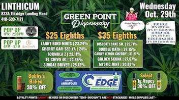 Green Point Wellness - Linthicum BWI Wisdom Wednesday Deals 10/29/2025