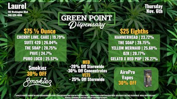 Green Point Wellness - Laurel Happy Thursday GP Laurel!!