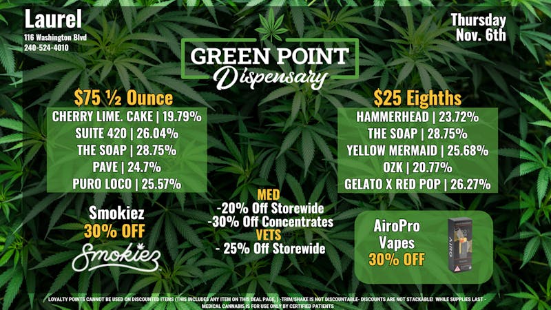 Green Point Wellness - Laurel Happy Thursday GP Laurel!!