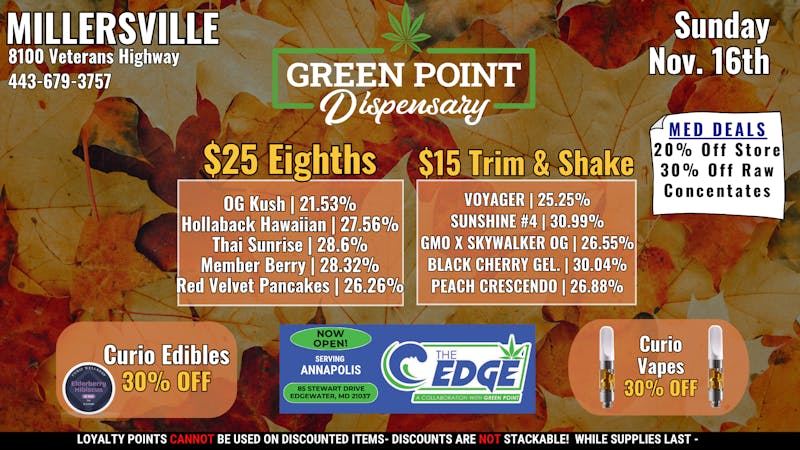 Green Point Wellness - Millersville Happy Sunday From Green Point!