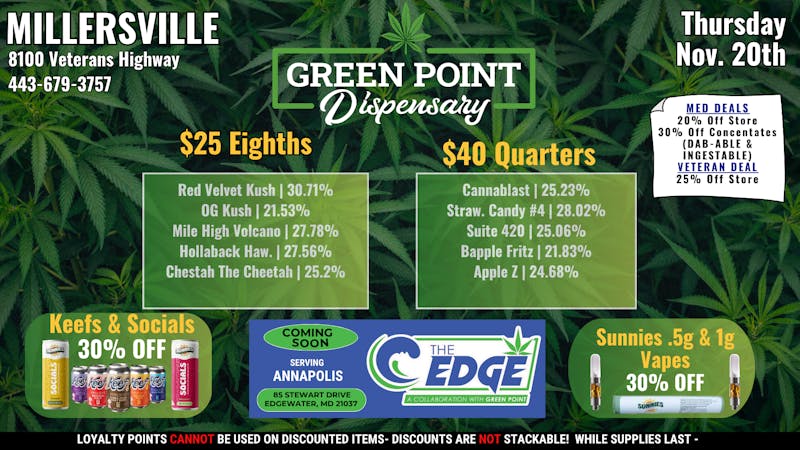 Green Point Wellness - Millersville Happy Thrilling Thursday