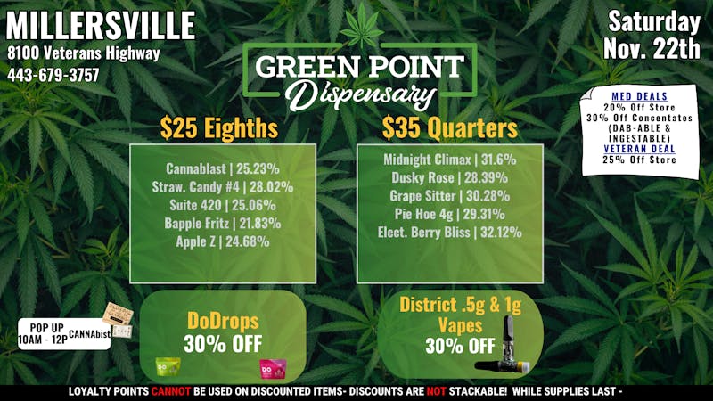 Green Point Wellness - Millersville Happy Saturday Millersville!