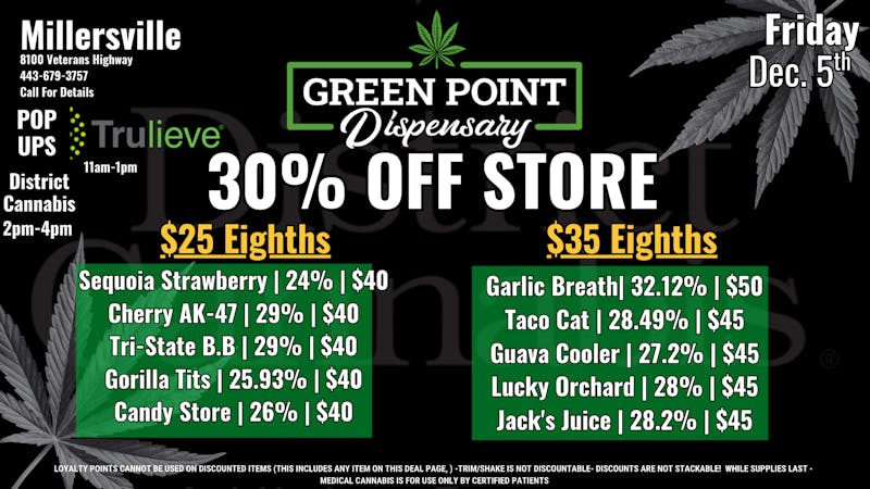 Green Point Wellness - Millersville Happy Friday!!!