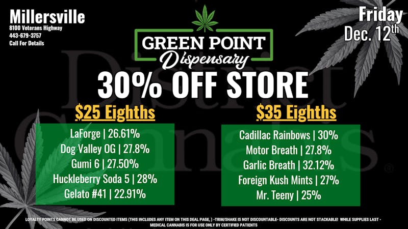 Green Point Wellness - Millersville Happy Friday!!!