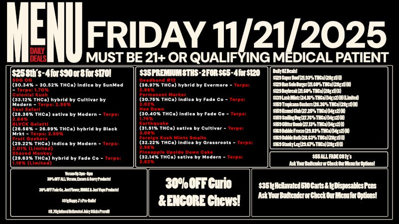 Revolution Releaf - Laurel $25 8ths, $35 Premium 8ths, $55 7g & More