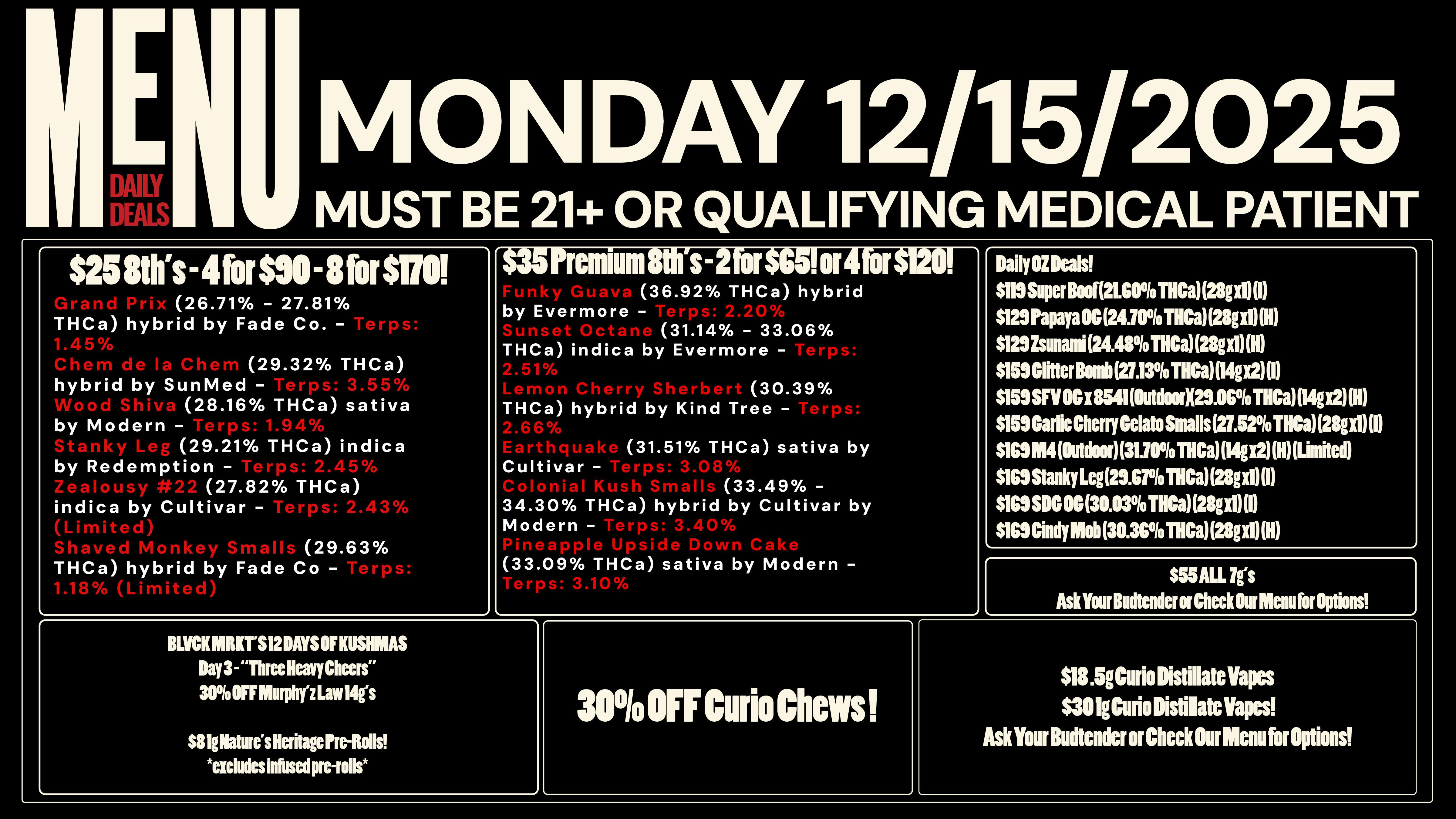 Revolution Releaf - Laurel $25 8ths, $35 Premium 8ths, $55 7g & More