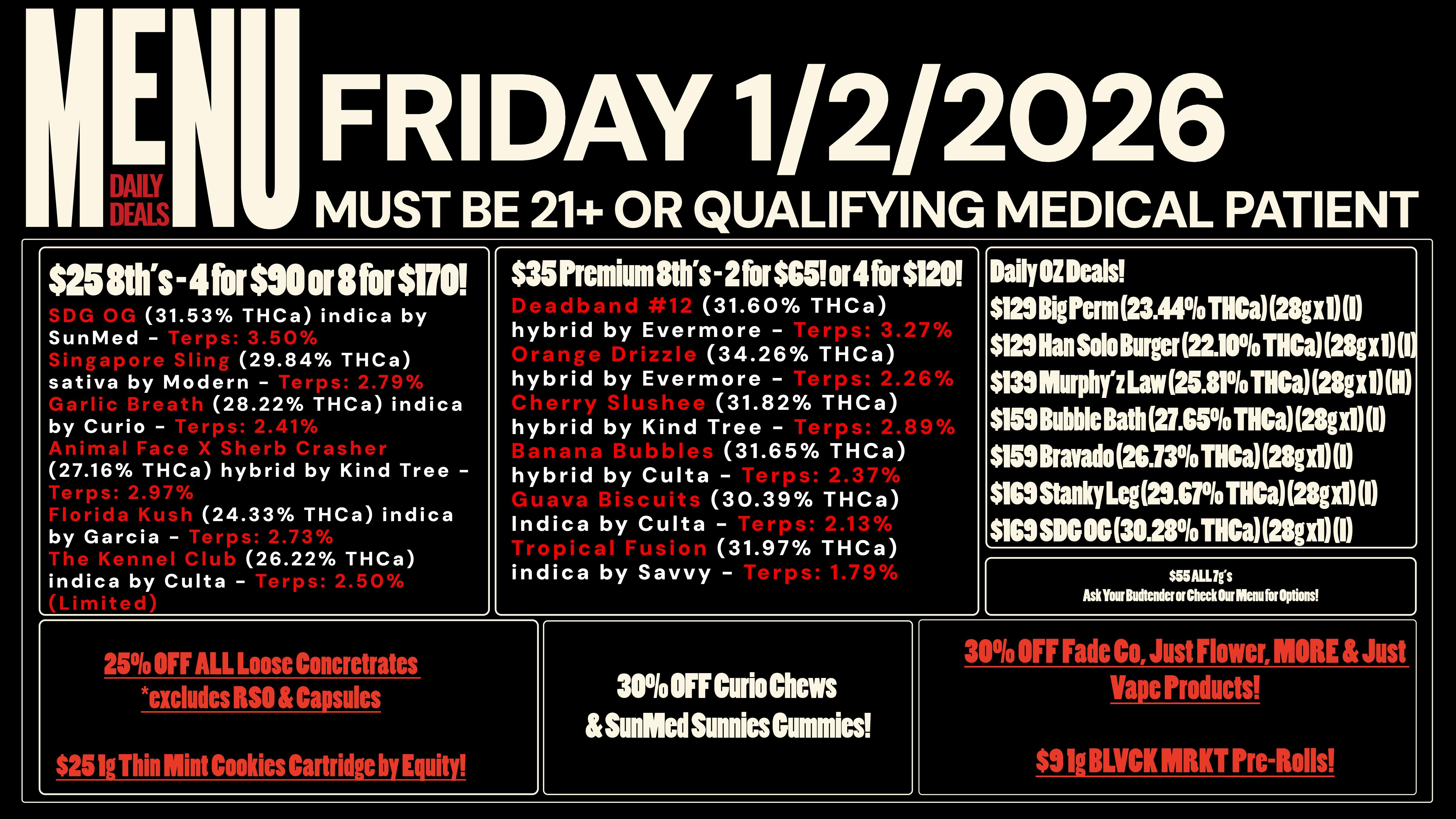 Revolution Releaf - Laurel $25 8ths, $35 Premium 8ths, $55 7g & More