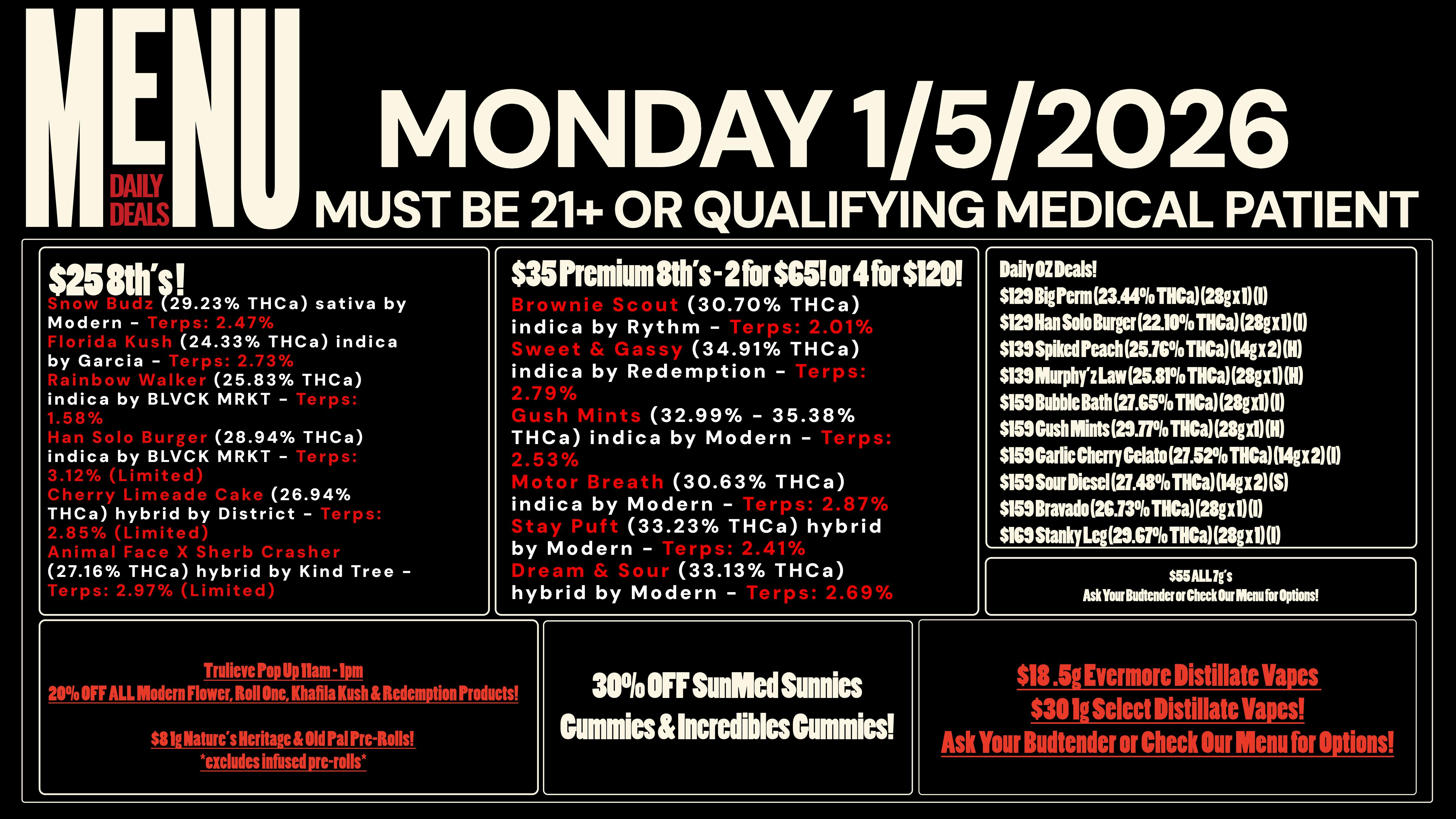 Revolution Releaf - Laurel $25 8ths & $35 Premium 8ths