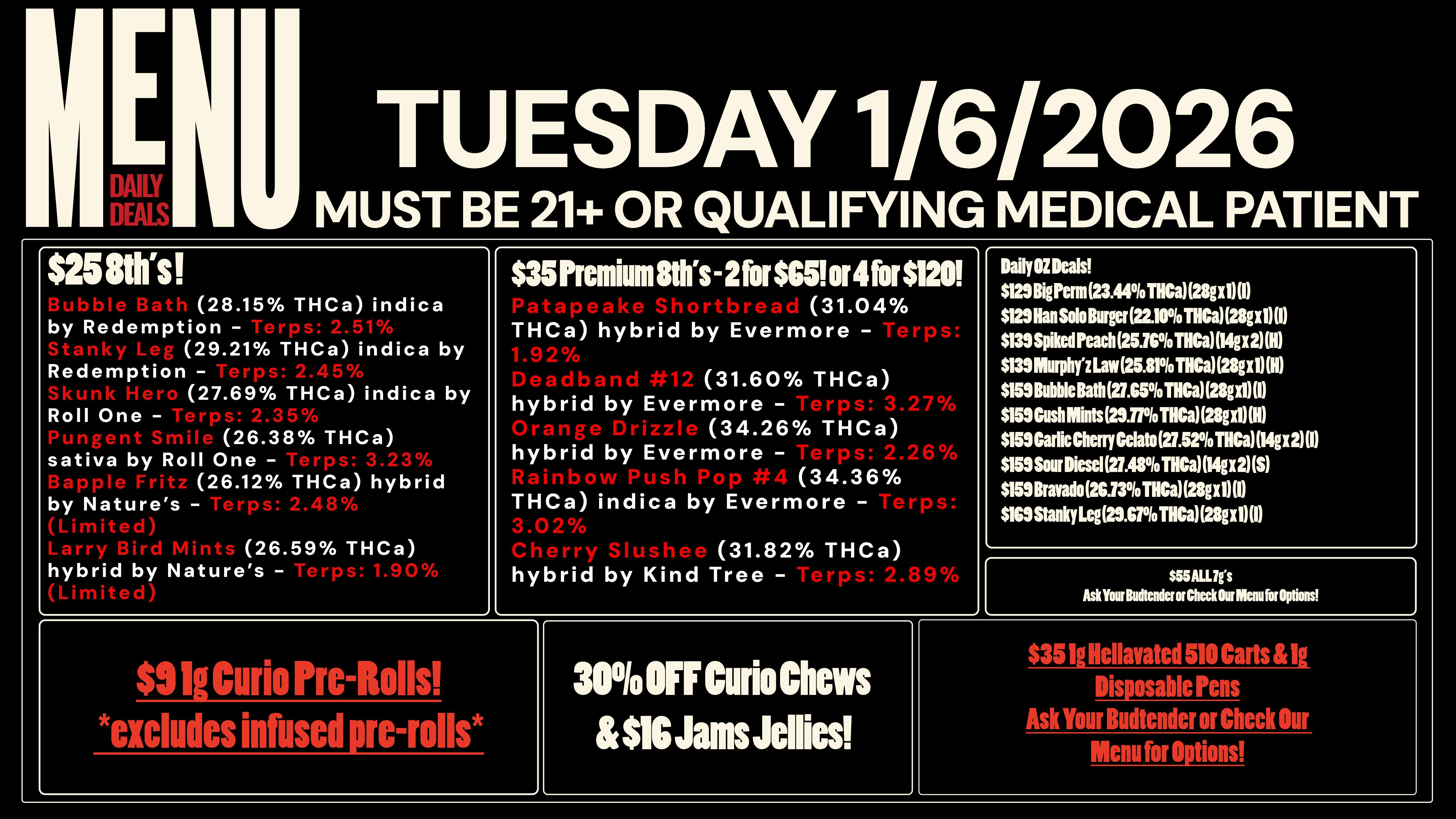 Revolution Releaf - Laurel $25 8ths, $35 Premium 8ths, $55 7g & More