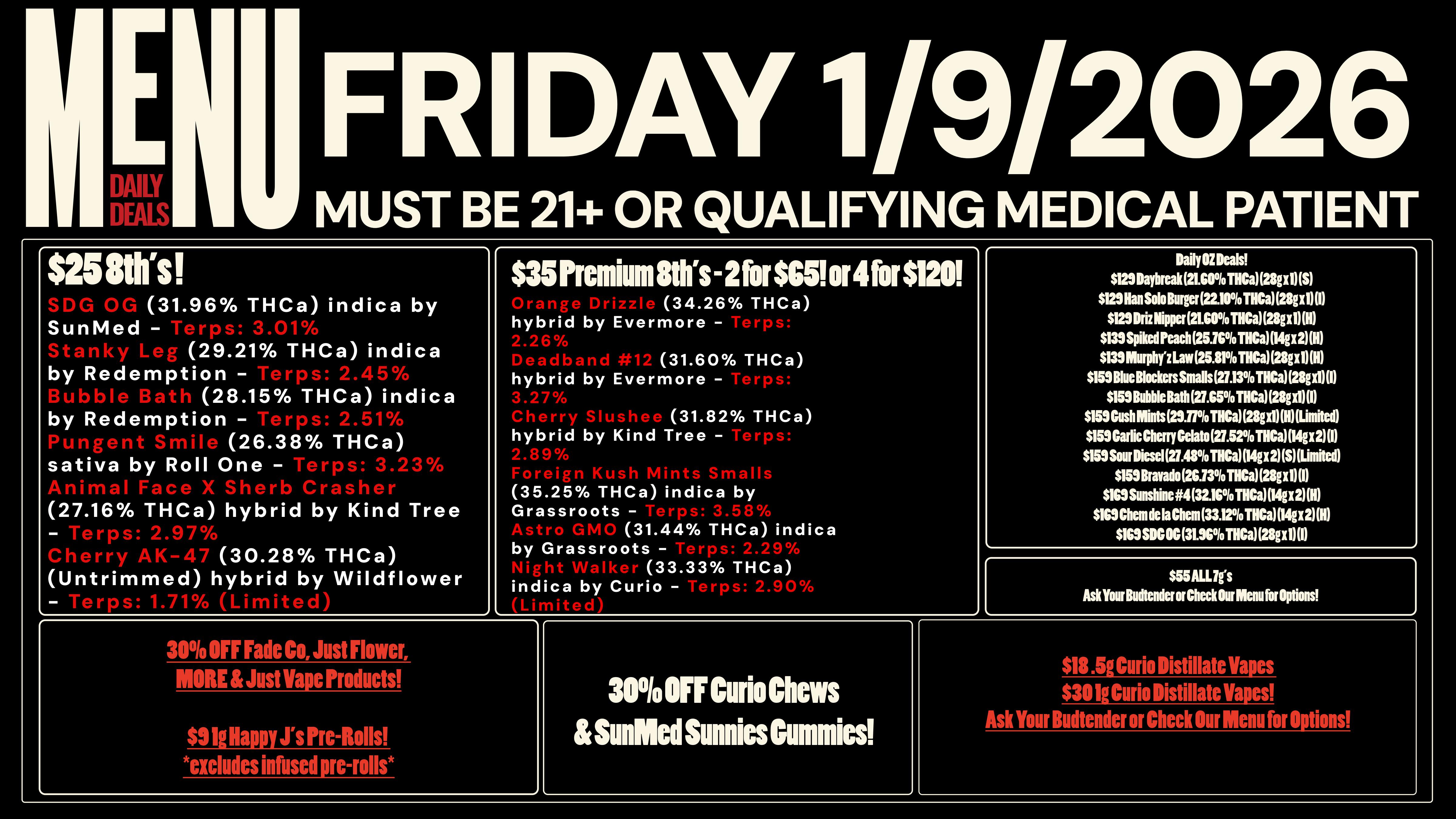 Revolution Releaf - Laurel $25 8ths & $35 Premium 8ths