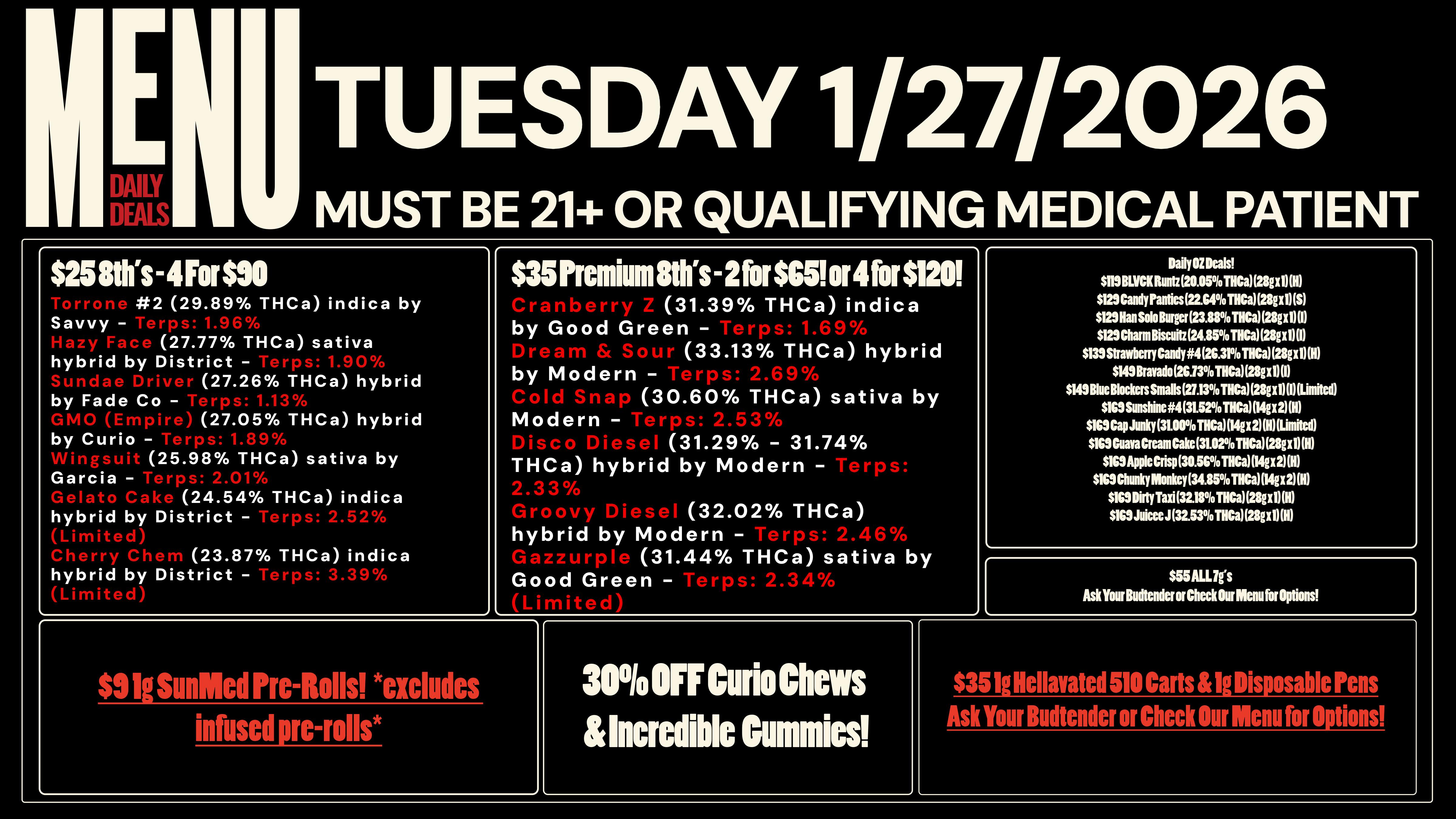 Revolution Releaf - Laurel $25 8ths & $35 Premium 8ths