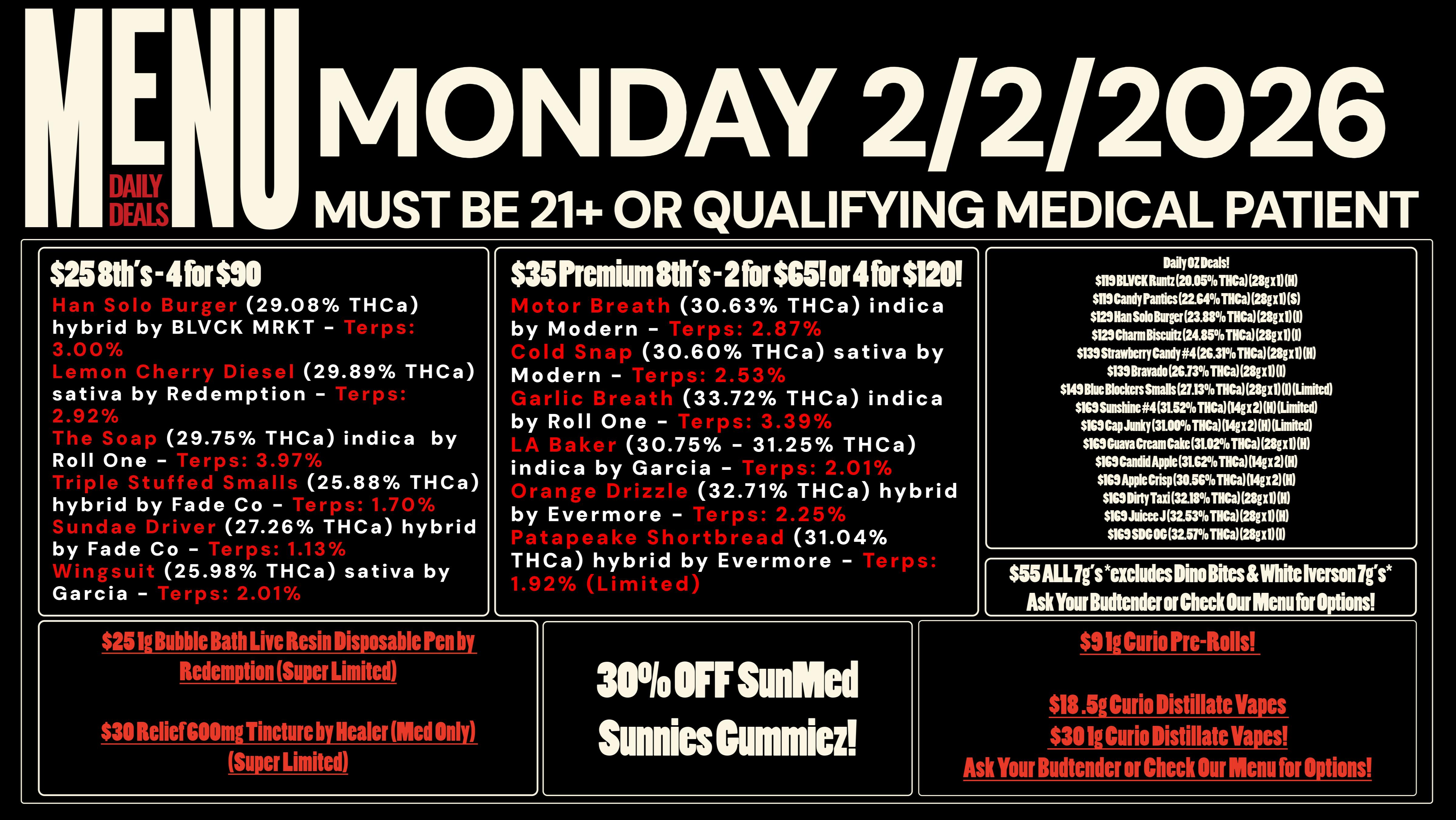 Revolution Releaf - Laurel $25 8ths & $35 Premium 8ths