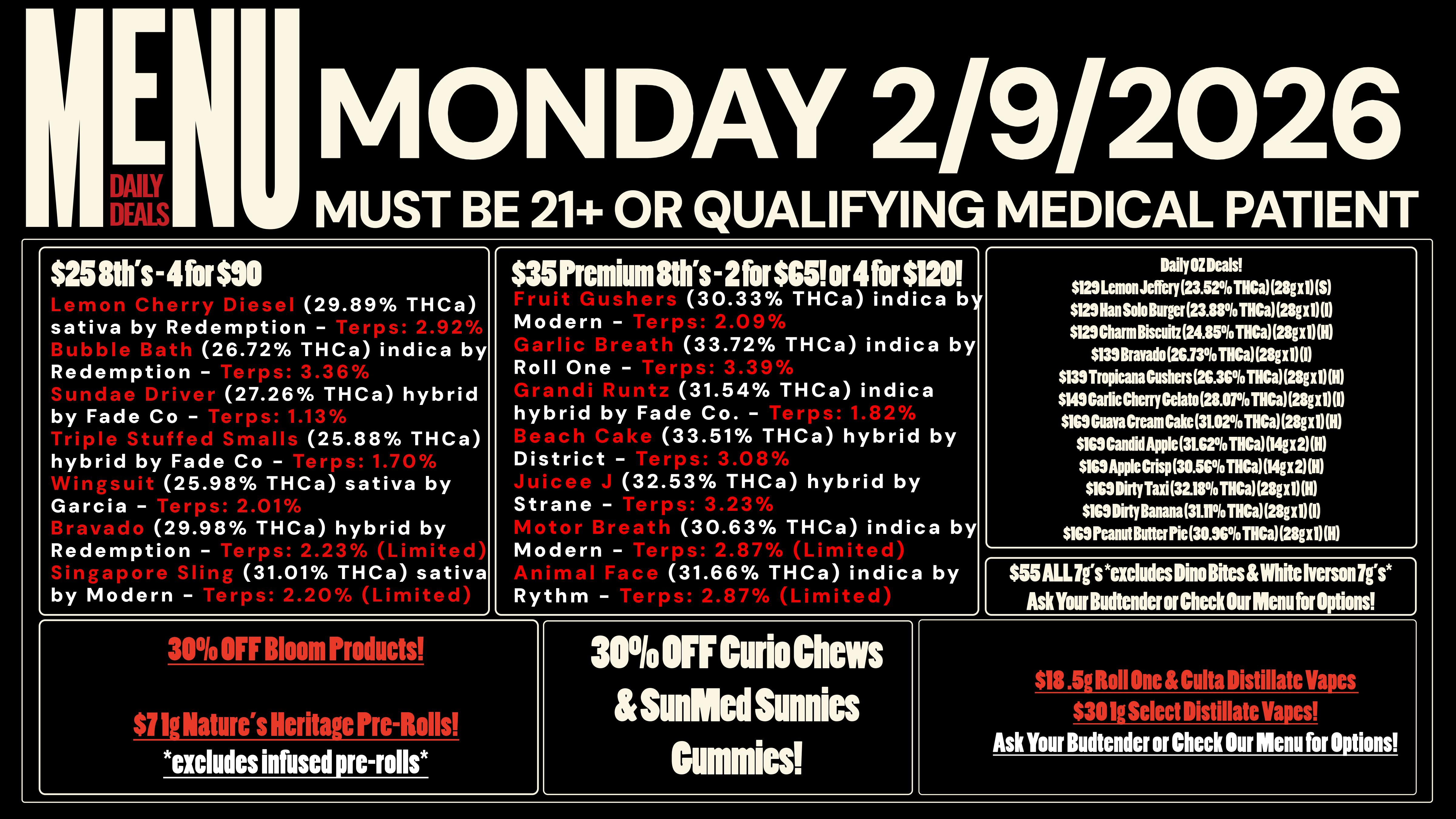 Revolution Releaf - Laurel $25 8ths & $35 Premium 8ths