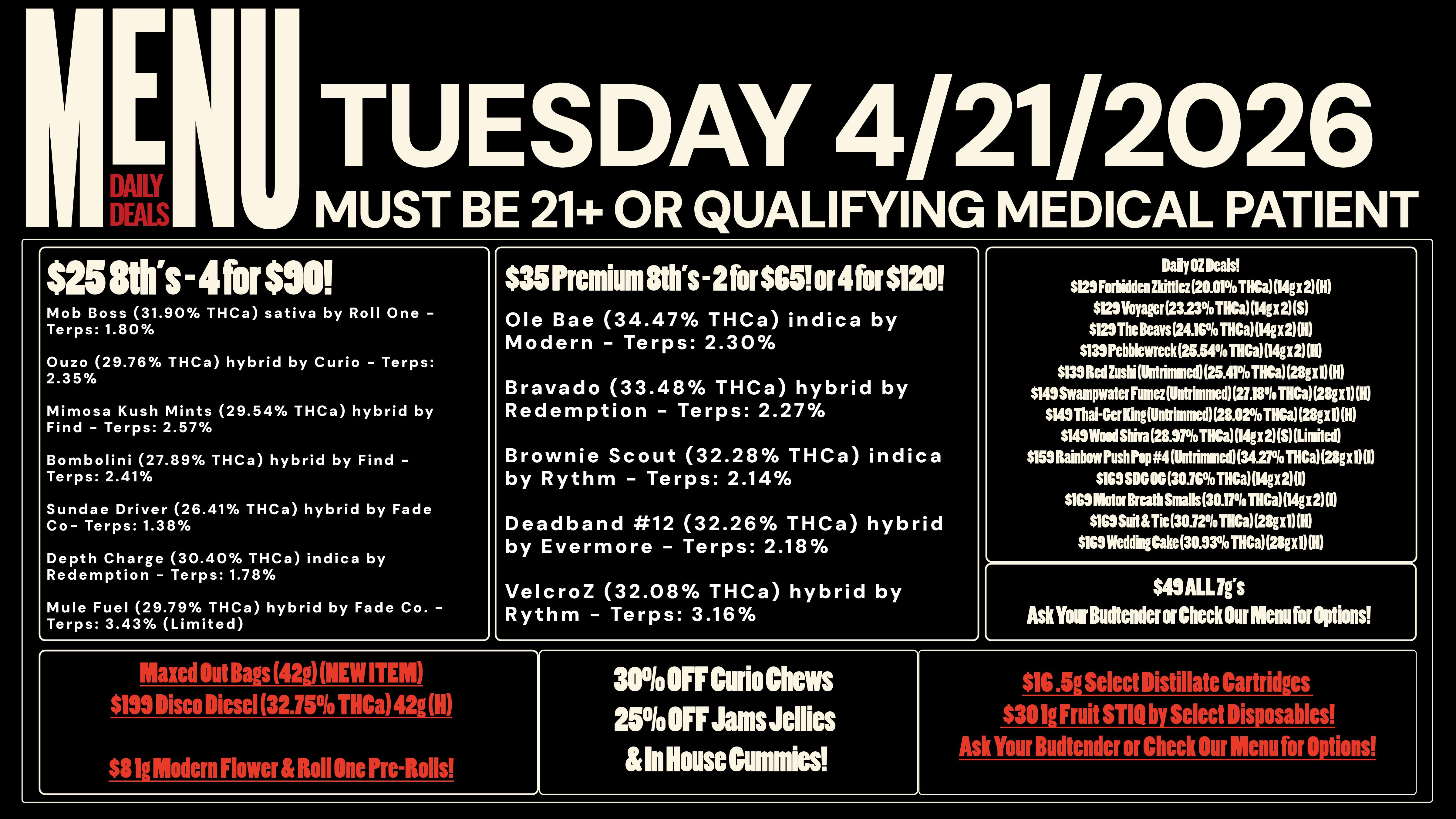 Revolution Releaf - Laurel $25 8ths & $35 Premium 8ths