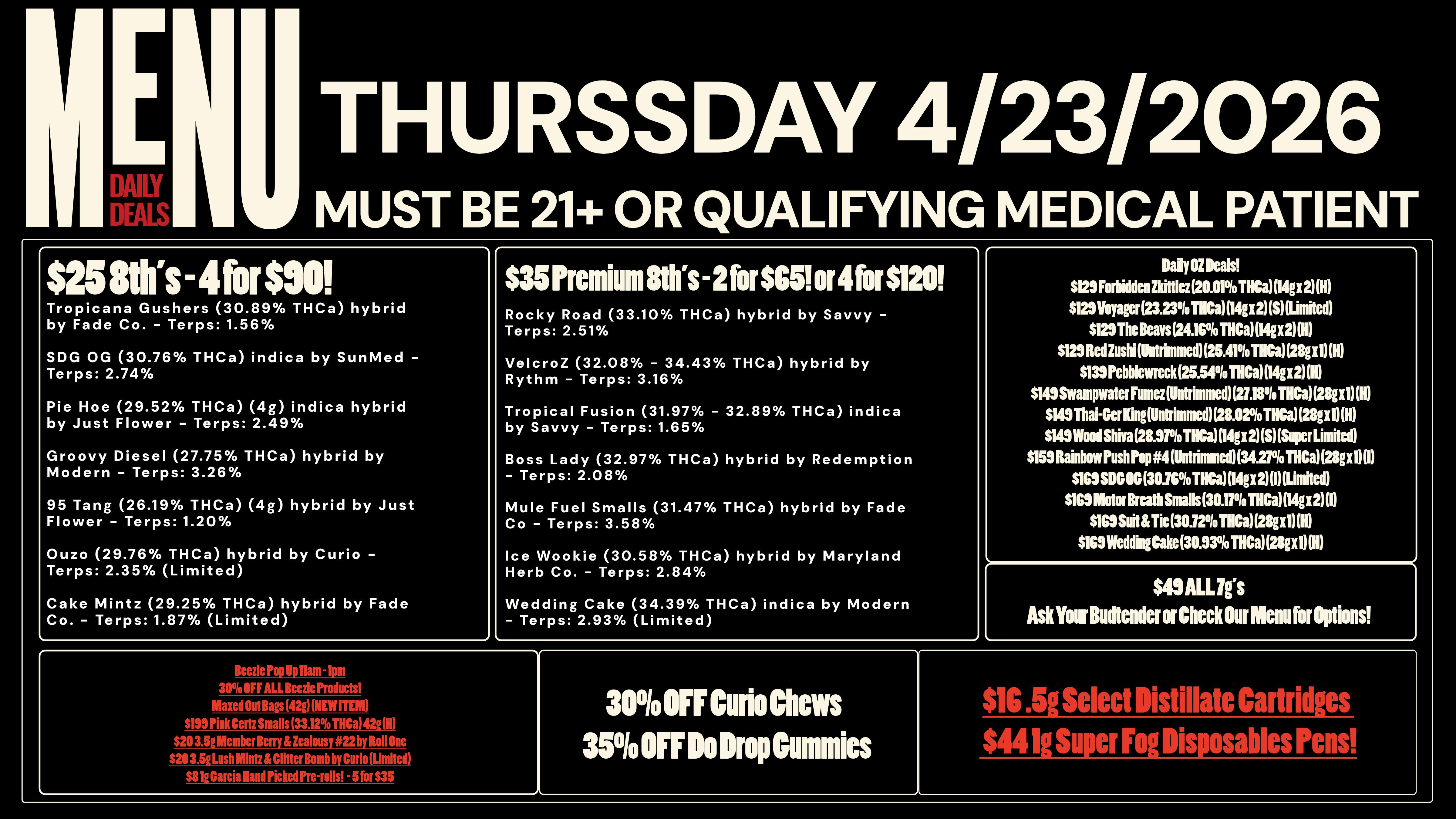 Revolution Releaf - Laurel $25 8ths, $35 Premium 8ths, $55 7g & More