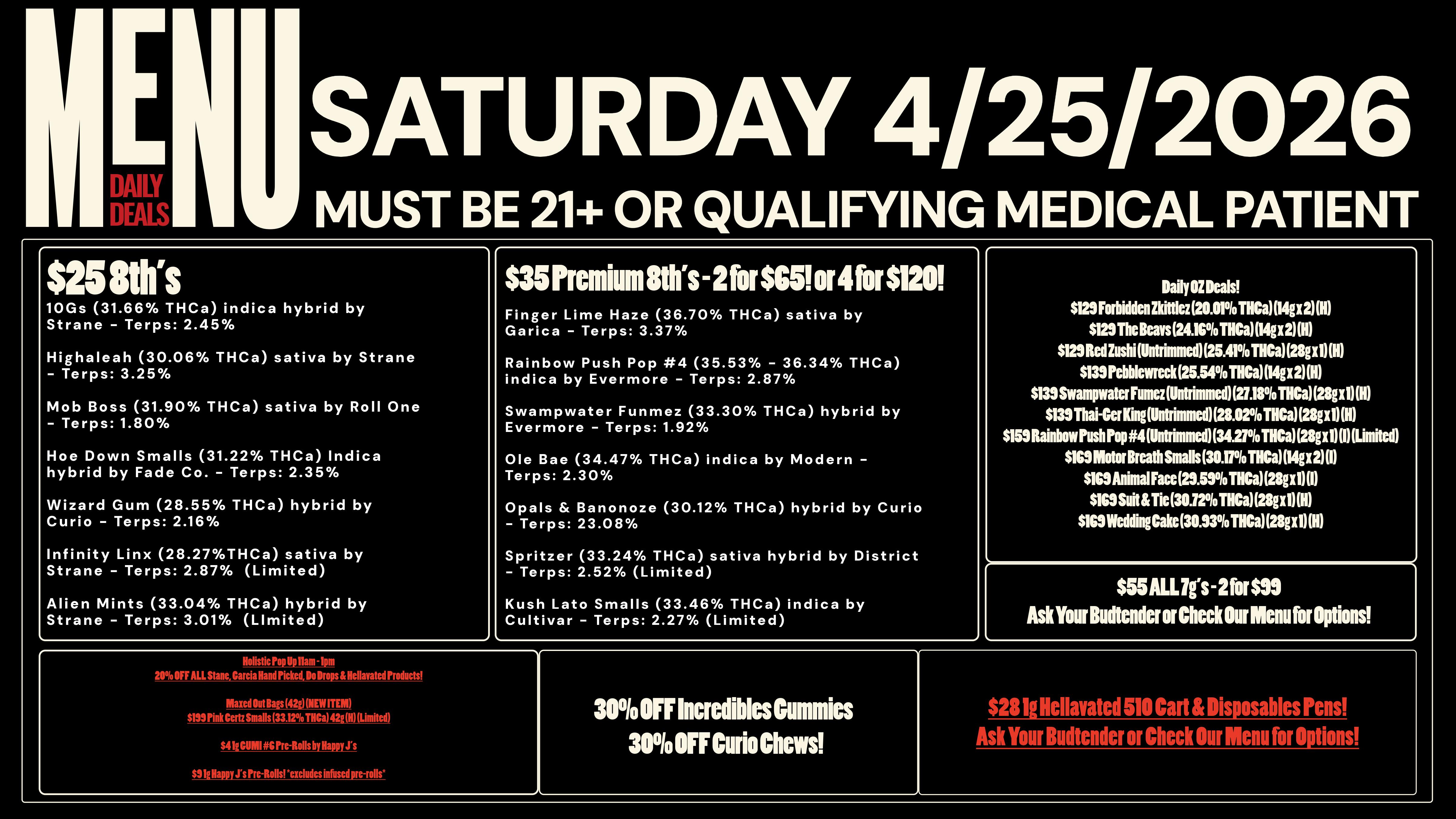 Revolution Releaf - Laurel $25 8ths, $35 Premium 8ths, $55 7g & More