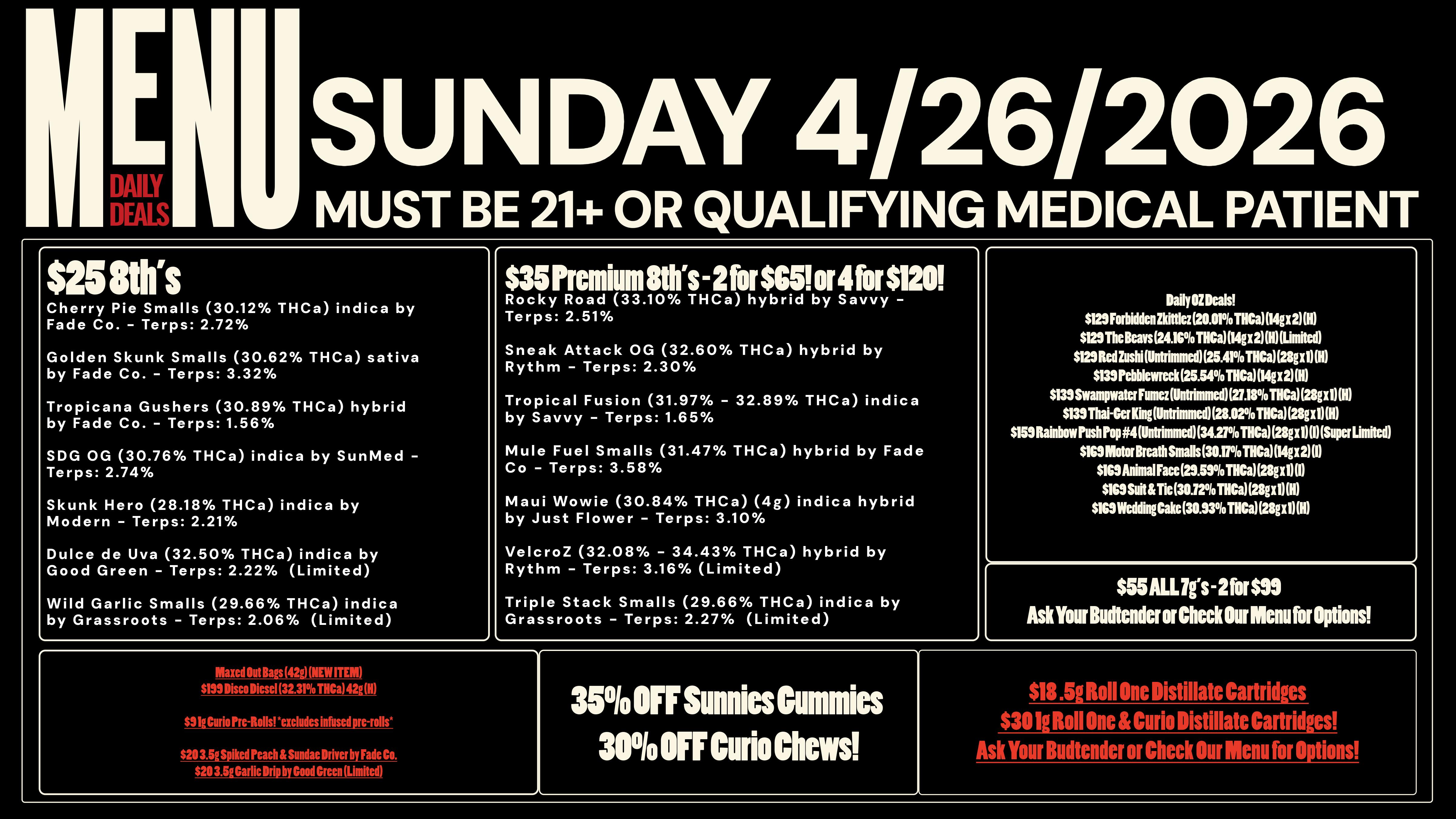 Revolution Releaf - Laurel $25 8ths & $35 Premium 8ths