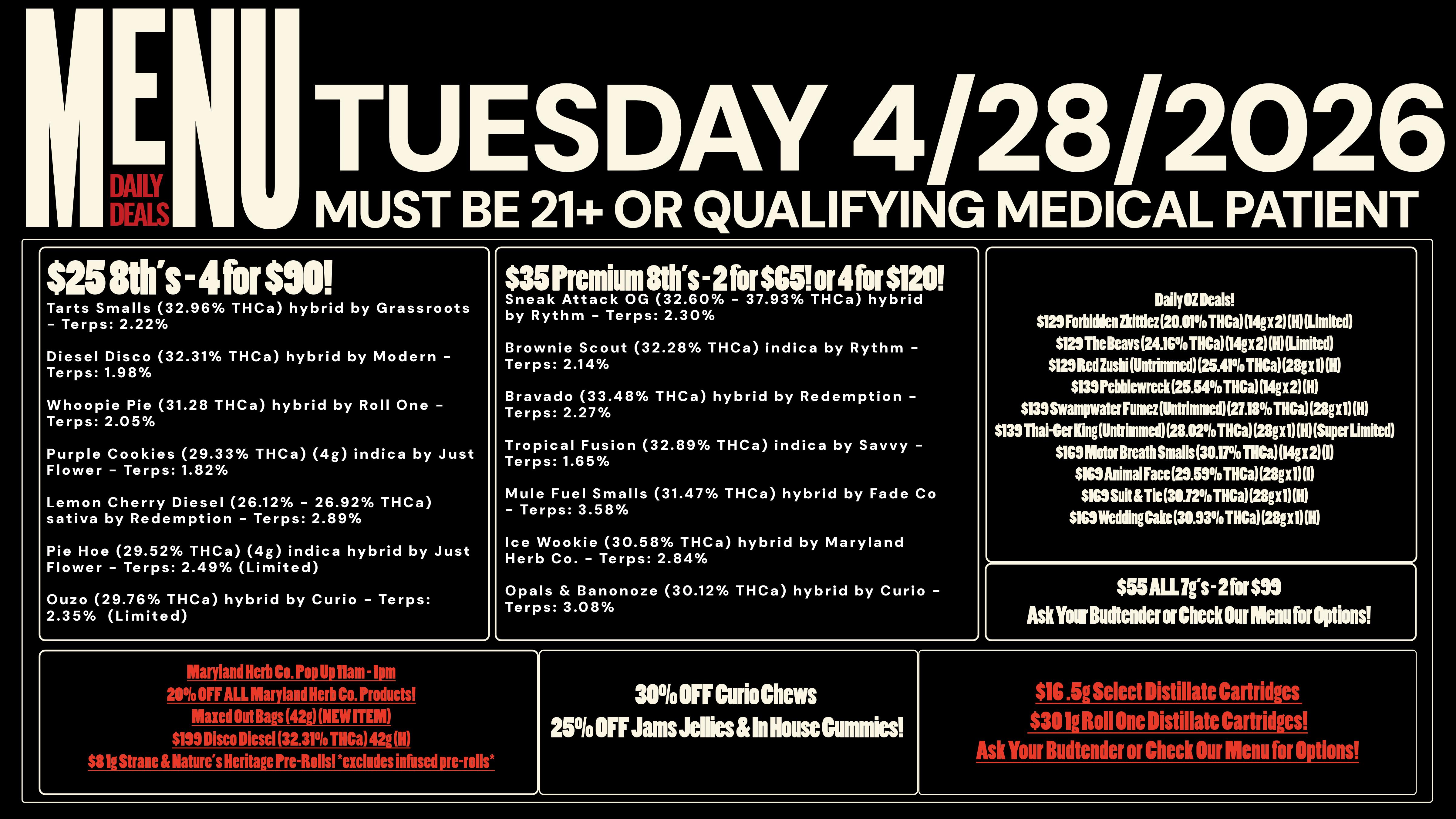 Revolution Releaf - Laurel $25 8ths & $35 Premium 8ths