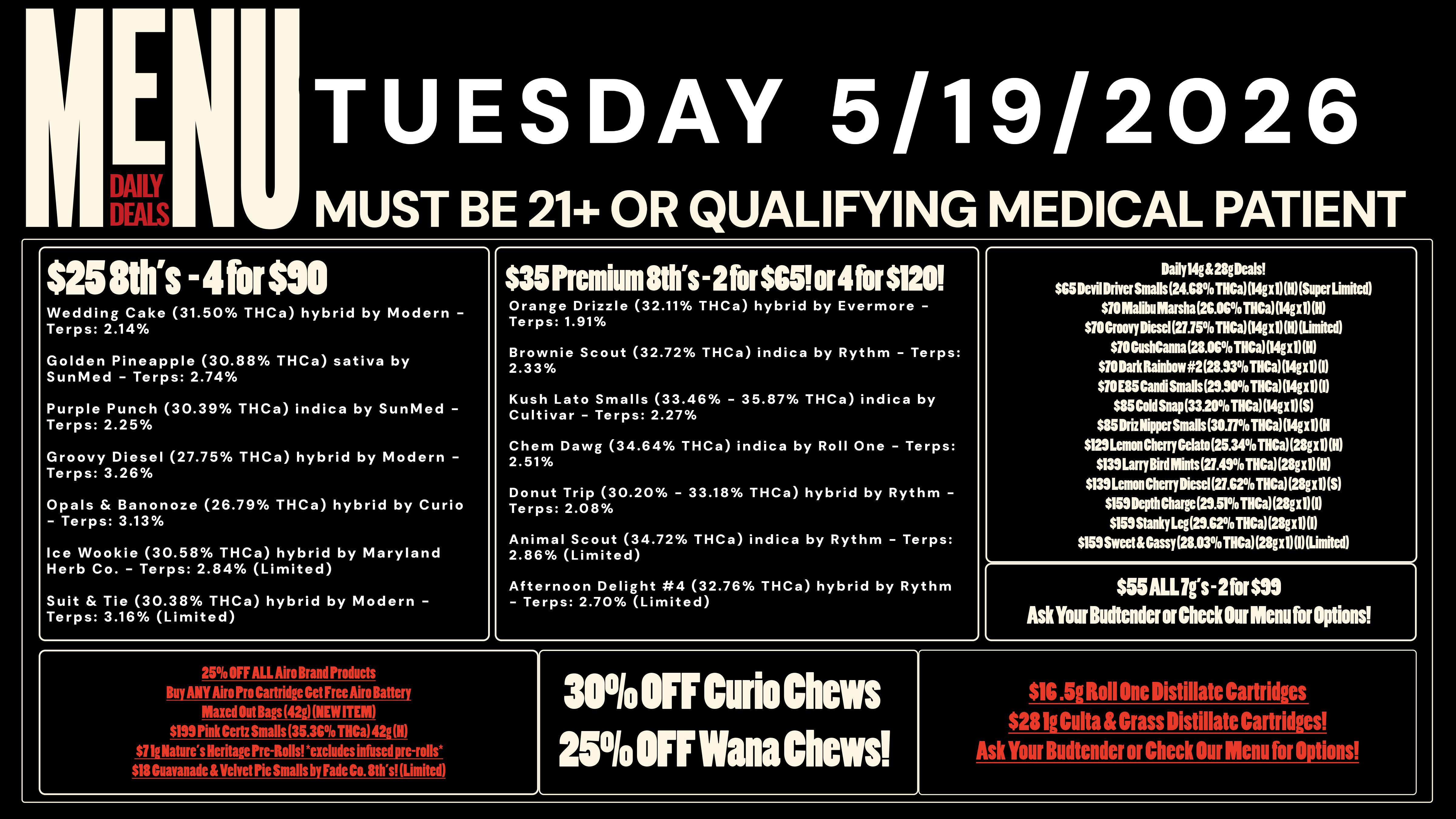 Revolution Releaf - Laurel $25 8ths, $35 Premium 8ths, $55 7gs & More!