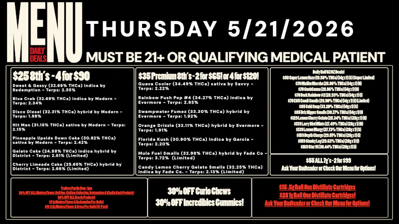 Revolution Releaf - Laurel $25 8ths, $35 Premium 8ths, $55 7gs & More!