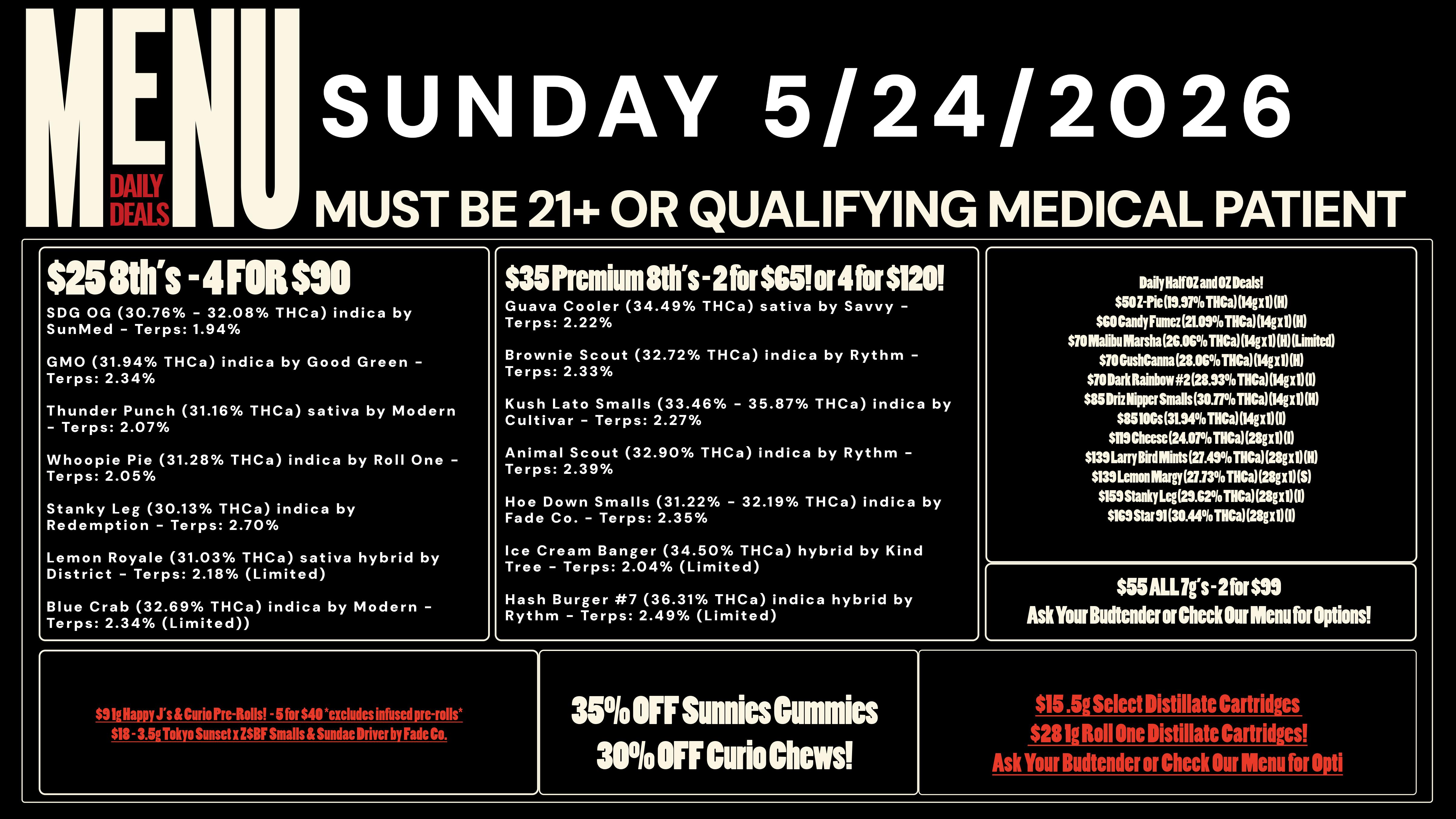 Revolution Releaf - Laurel $25 8ths, $35 Premium 8ths, $55 7gs & More!
