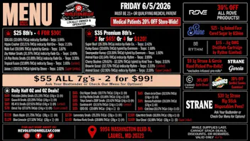 Revolution Releaf - Laurel $25 8ths, $35 Premium 8ths, $55 7gs & More!