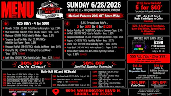 Revolution Releaf - Laurel $25 8ths, $35 Premium 8ths, $55 7gs & More!