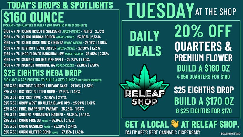 ReLeaf Shop Tuesday Drops & Deals!