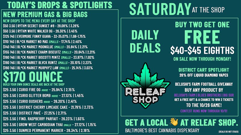 ReLeaf Shop Saturday Drops & Spotlight