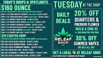 ReLeaf Shop Tuesday Drops & Deals!