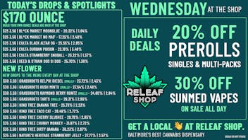 ReLeaf Shop Wednesday Drops & Deals