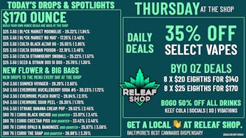 ReLeaf Shop Thursday Drops & Deals