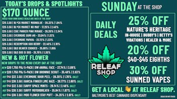 ReLeaf Shop Sunday Drops & Deals