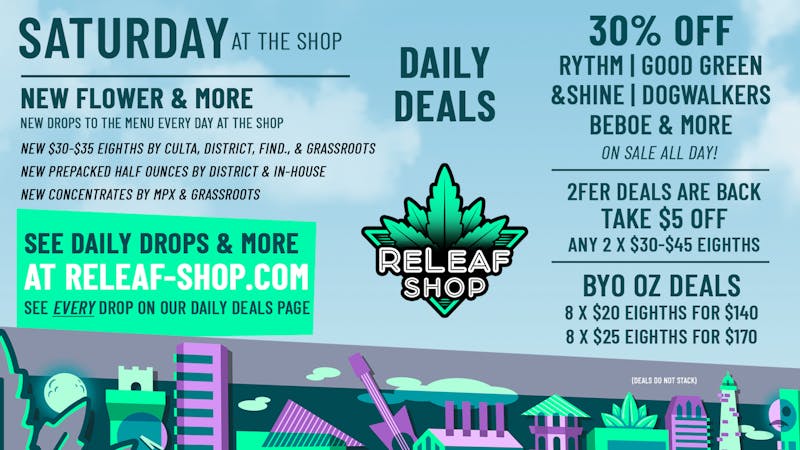 ReLeaf Shop Saturday Drops & Spotlight