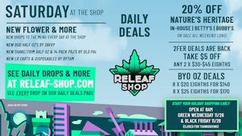 ReLeaf Shop Saturday Drops & Spotlight