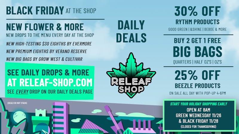 ReLeaf Shop Friday Drops & Deals